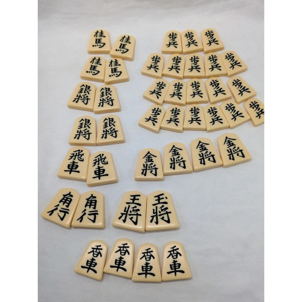Japanese Shiogi Board Game Plastic Pieces